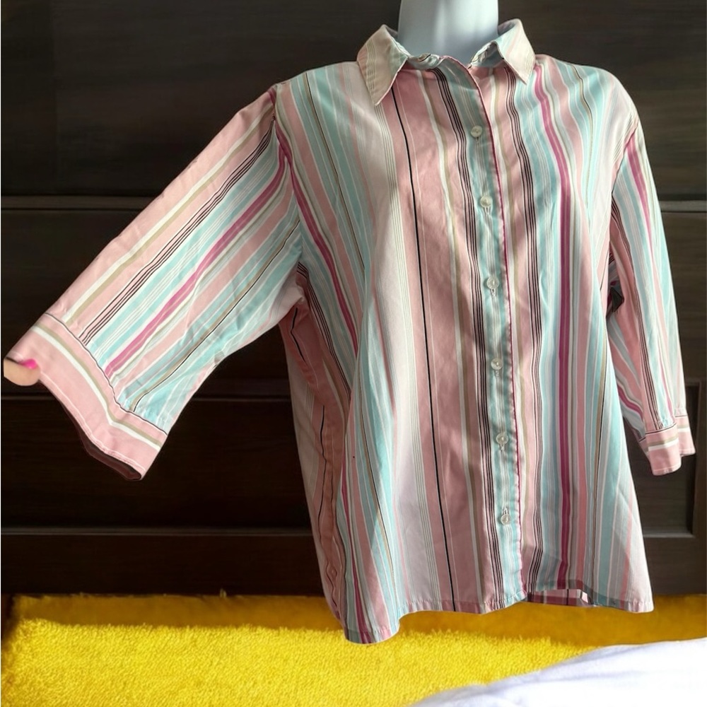 Allison Daley Women’s  Multicolor Striped Shirt